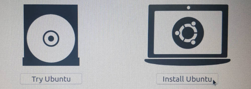 ubuntu try or install